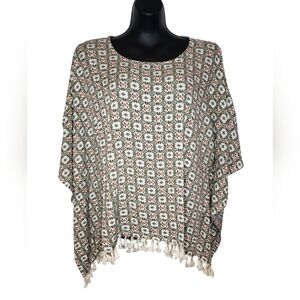 ReOrder Olive Green Tassel Caftan Swim Cover Up S/M